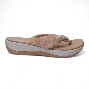 CLARK'S Arla Glison Pink Cloudstepper Sandals Starfish Sz 11